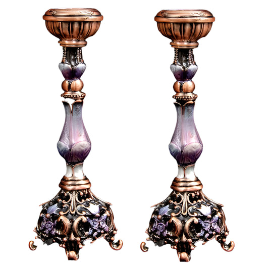 Jeweled Candlestick Pair - Available in 3 Designs