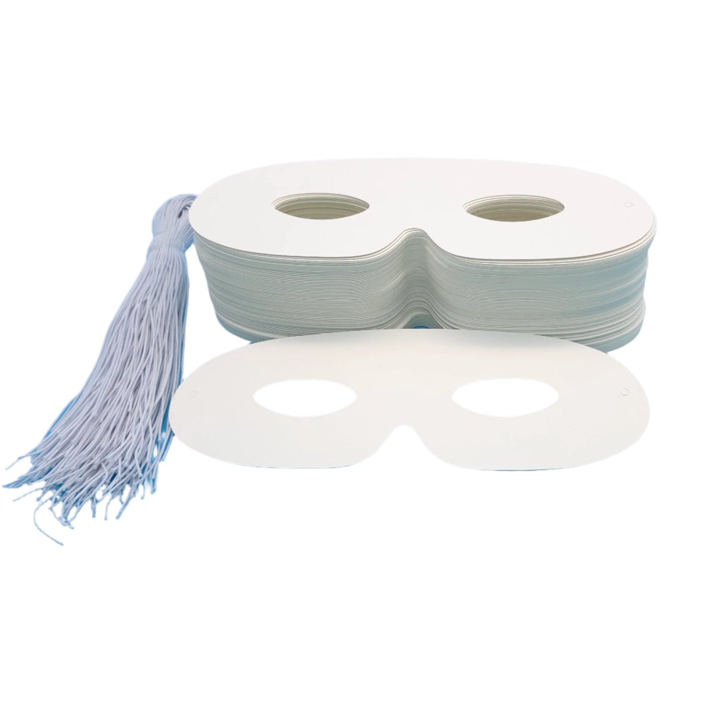 Blank Purim Mask with Elastic String – Perfect for Decorating 100 Pack