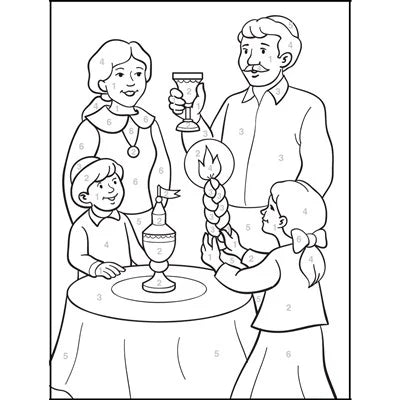 Paint by Number Havdalah Art Boards – Pack of 24