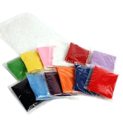 Craft Sand - 12 Assorted Colors, 2oz per Bag