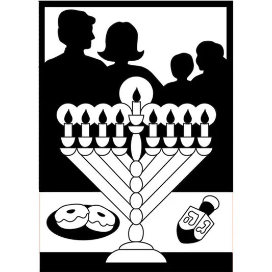 Chanukah Celebration Velvet Art - Packs of 12 (Markers Not Included)