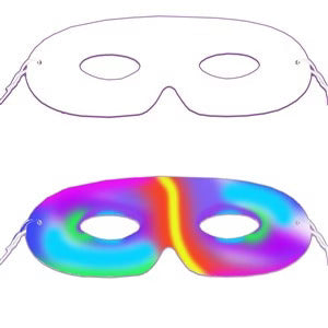 Blank Purim Mask with Elastic String – Perfect for Decorating 100 Pack