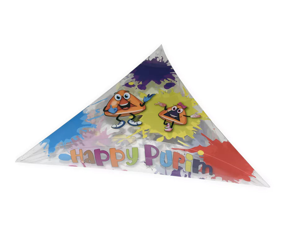 Clear Hamantaschen-Shaped Box – Perfect for Purim Gifts and Treats - Jewish Depot