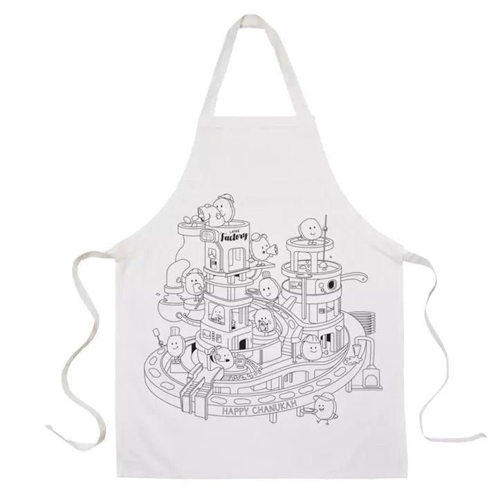 Chanukah Color In Apron - Jewish Depot