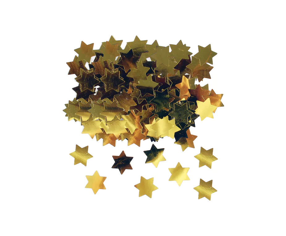 Star of David Foil Confetti – Gold, Silver, Blue & Colorful