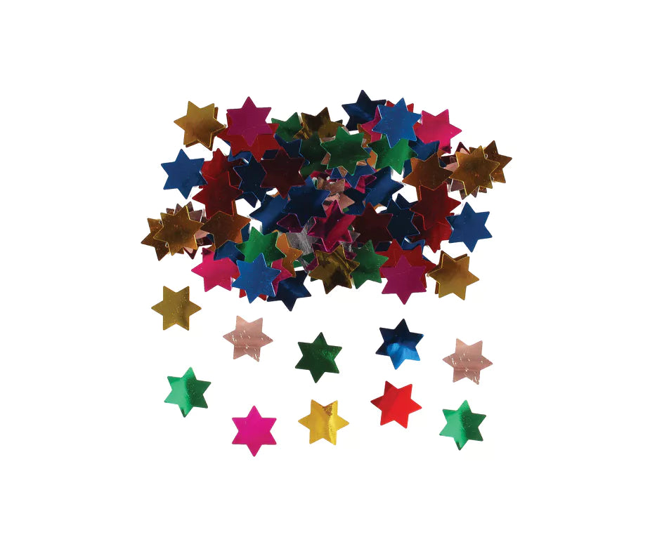 Star of David Foil Confetti – Gold, Silver, Blue & Colorful