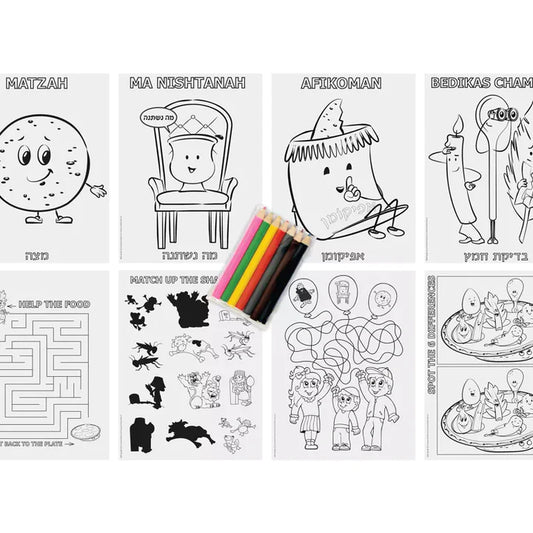 Passover Activity Coloring Kit - Jewish Depot