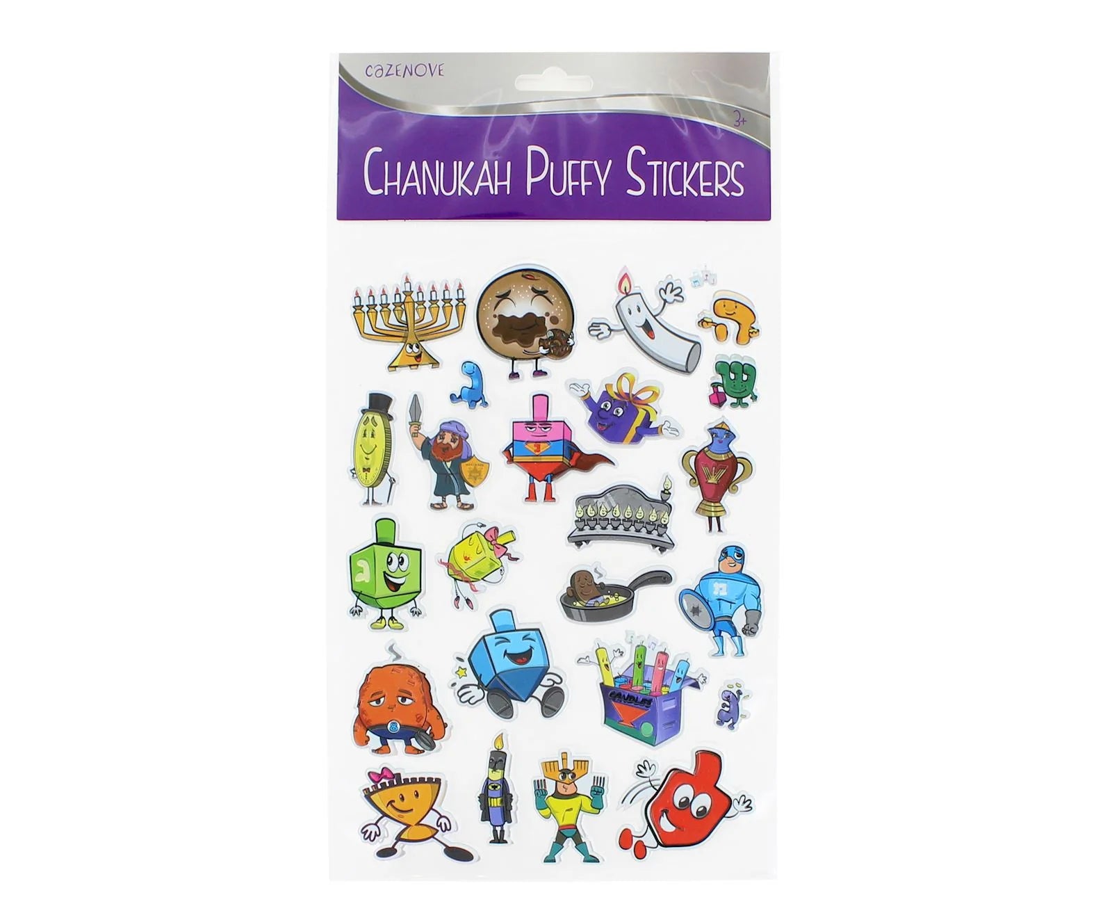 Chanukah Puffy Stickers - Jewish Depot