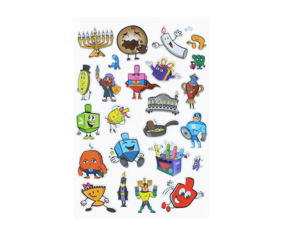 Chanukah Puffy Stickers - Jewish Depot