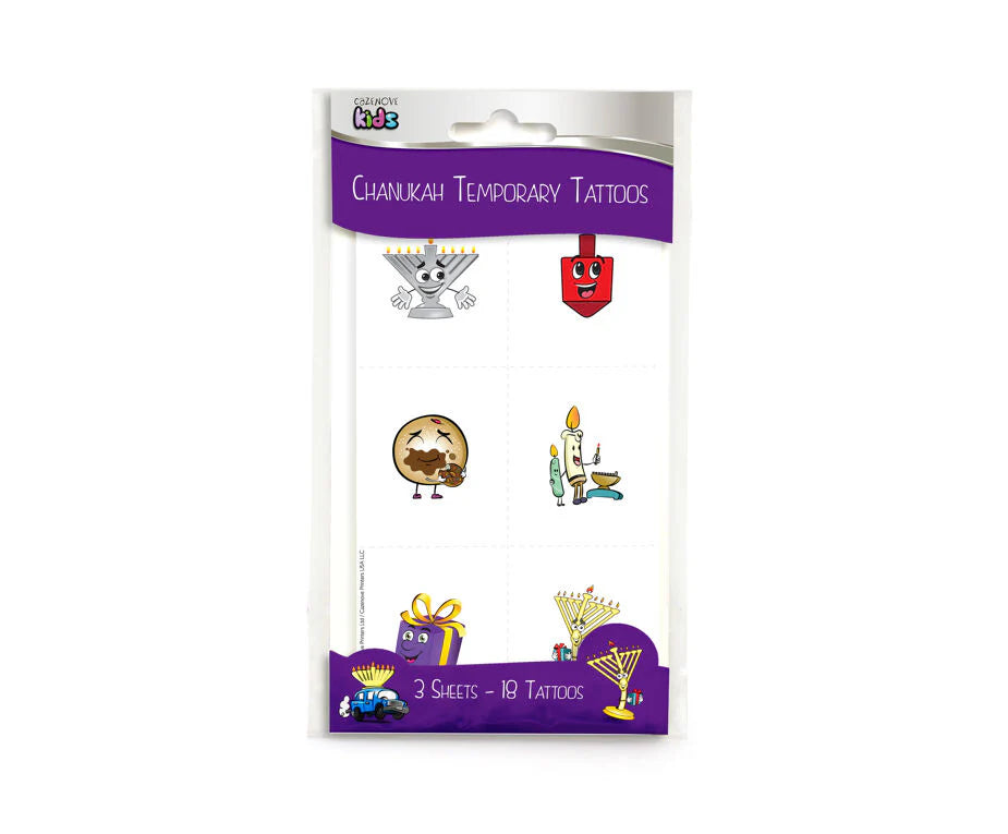 Chanukah Temporary Tattoos - Jewish Depot