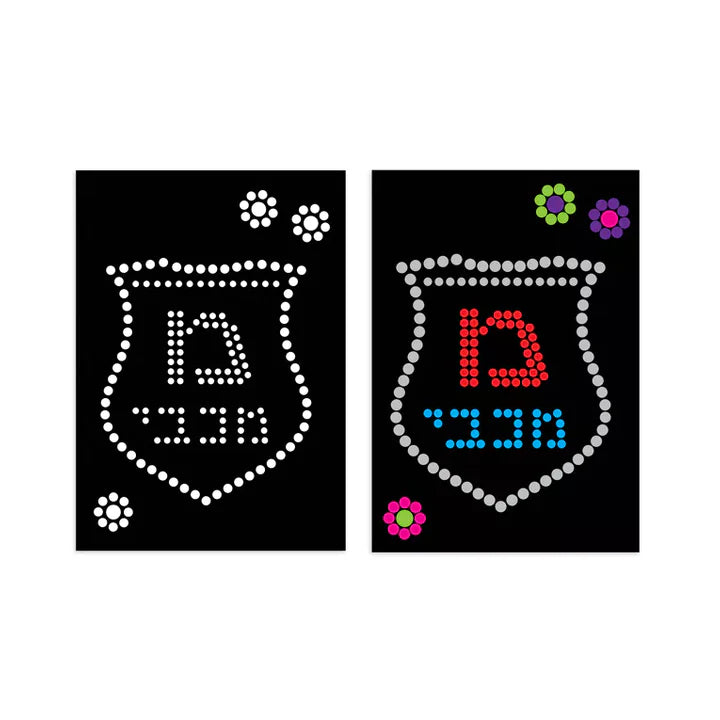 Chanukah Dotty Sticker Art - Jewish Depot
