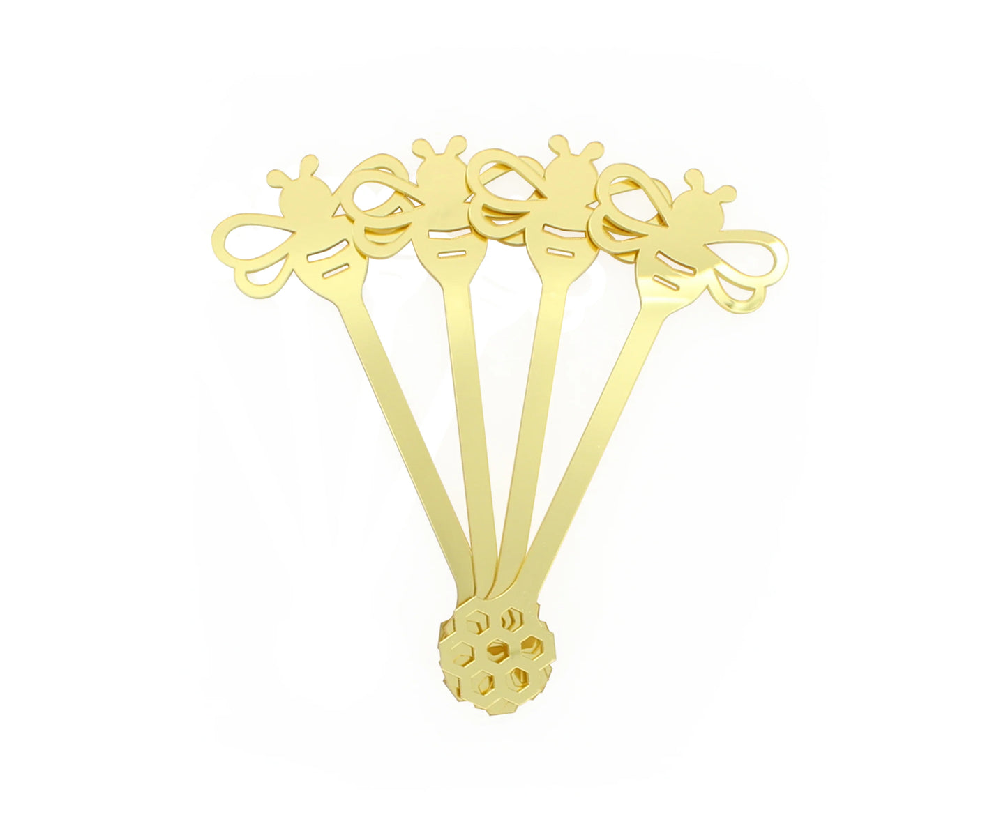 Lucite Honey Dipper Set of 4 - Elegant & Practical (Available in 4 Colors)