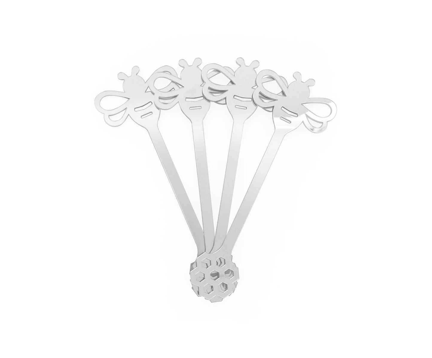 Lucite Honey Dipper Set of 4 - Elegant & Practical (Available in 4 Colors)