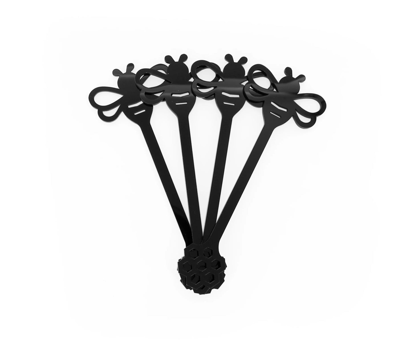 Lucite Honey Dipper Set of 4 - Elegant & Practical (Available in 4 Colors)