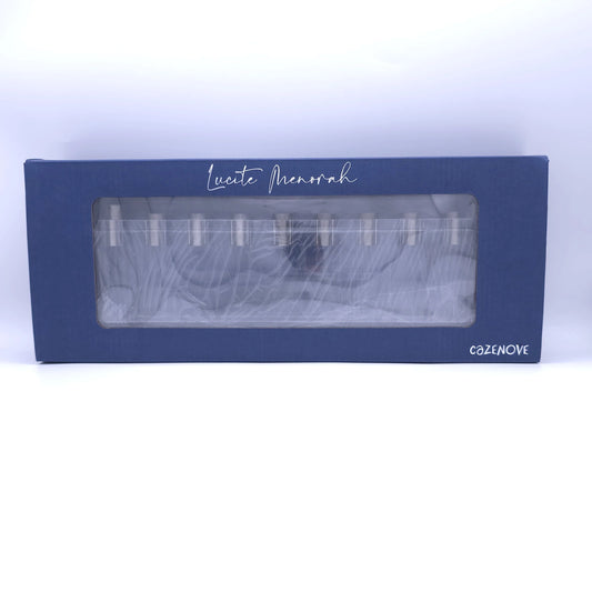 Elegant Lucite Menorah – Modern Design for Chanukah