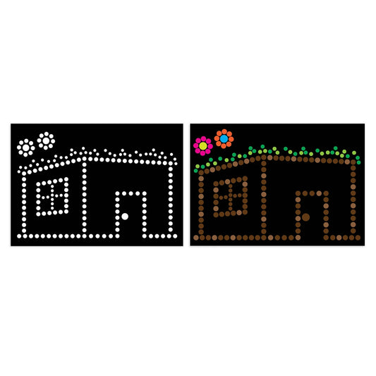 Sukkah Dotty Sticker Art - Individually Wrapped 10 Pack