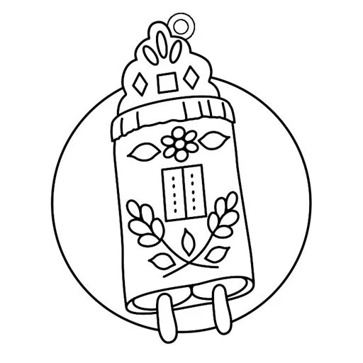 Paintable Plastic Ornament – Pack of 12