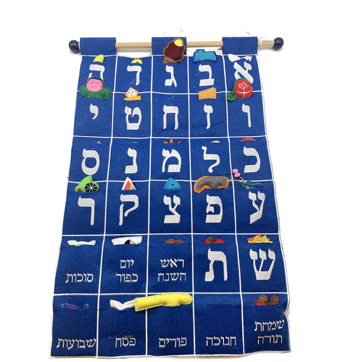 Aleph Bet Wall Hanging - Jewish Depot