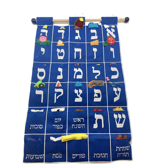 Aleph Bet Wall Hanging - Jewish Depot