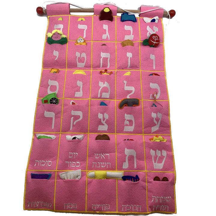 Aleph Bet Wall Hanging - Jewish Depot