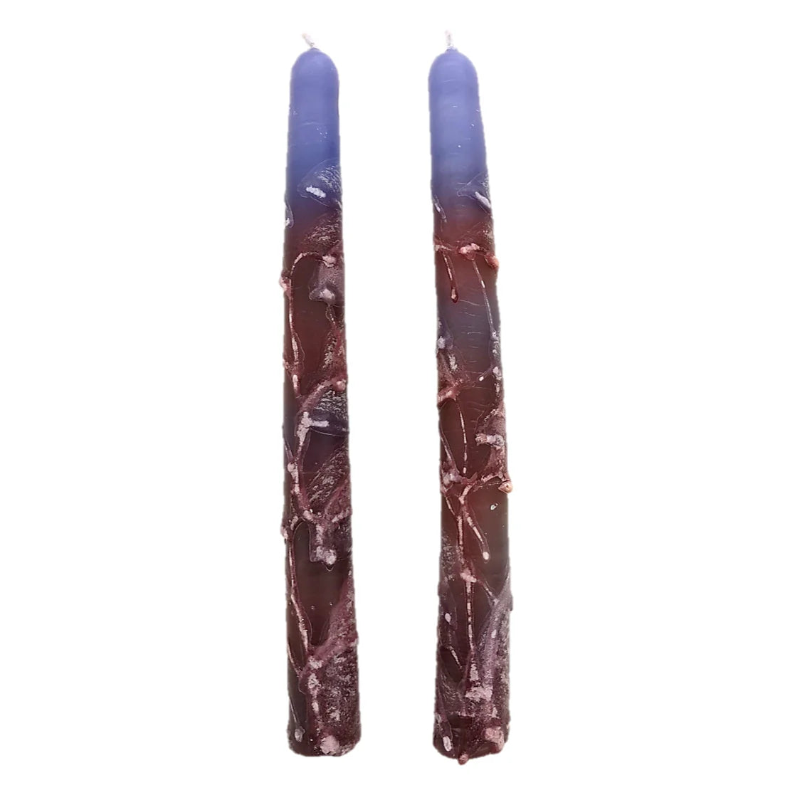 Handcrafted Color Dipped Candles From Israel – 10” Tall, Available in 3 Colors, Perfect for Shabbos & Gifts - Jewish Depot