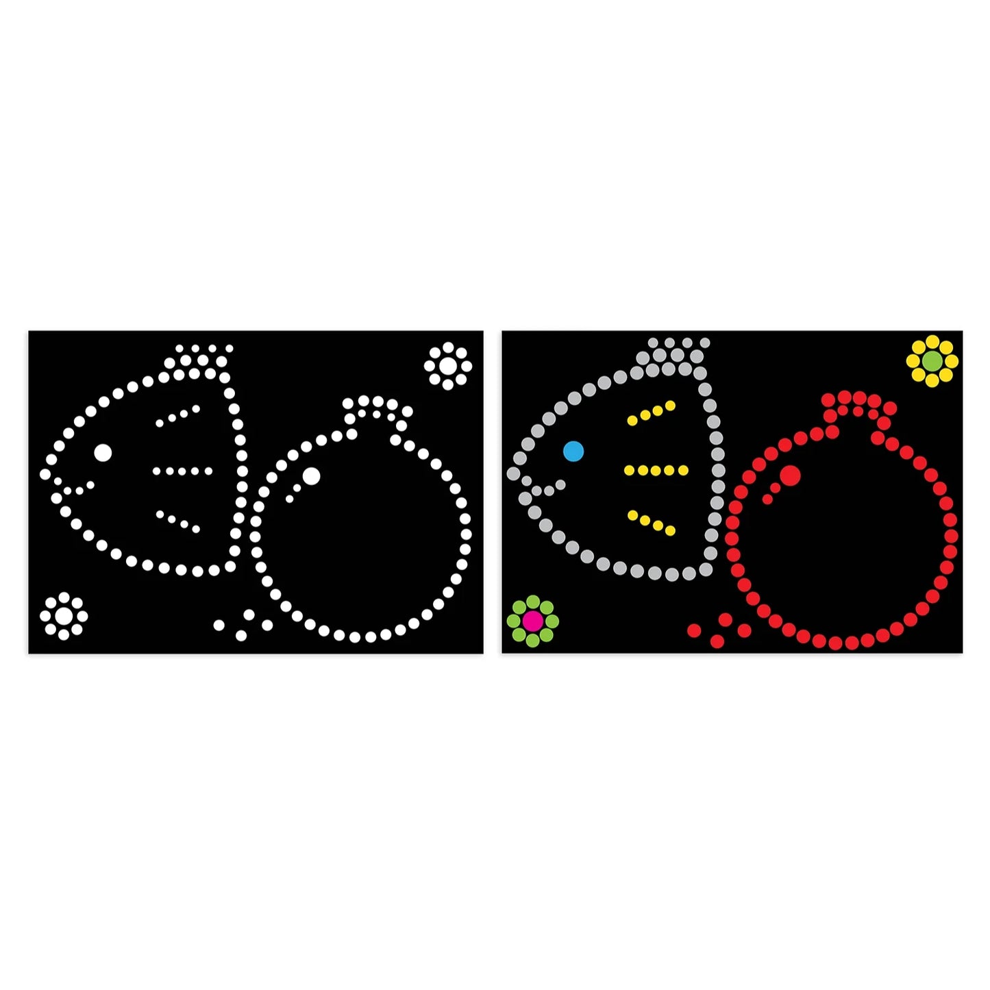 Fish - Pomegranate Dotty Sticker Art – 10 Pack, Fun and Educational Craft for Kids, Individually Wrapped