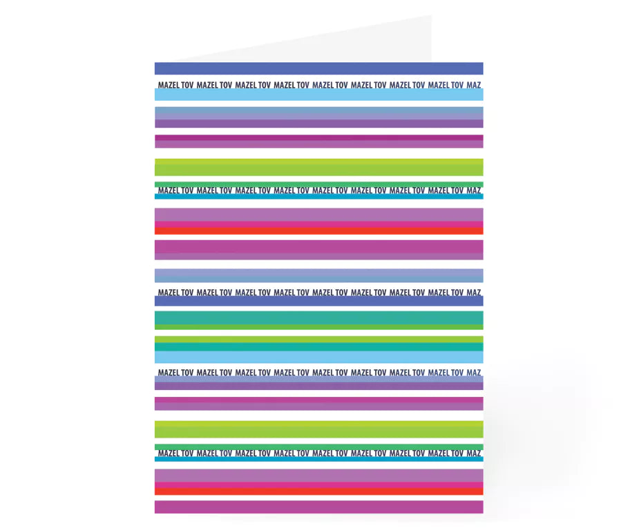 Mazel Tov Greeting Cards- Available in 6 Designs