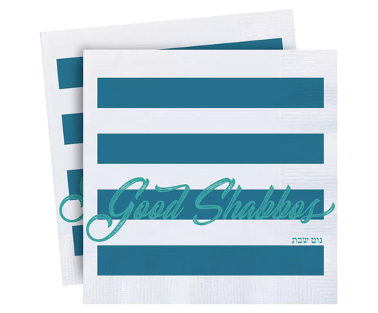 Good Shabbos 3-Ply Napkins – Available in 7 Colors, Pack of 20 - Jewish Depot