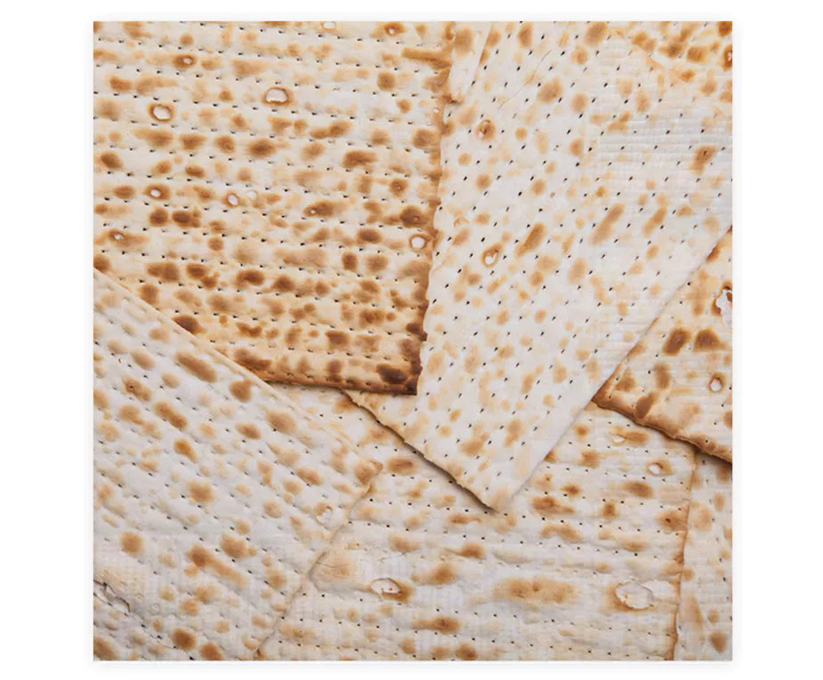 Passover Napkins - Square Matzah Design (Set of 20)