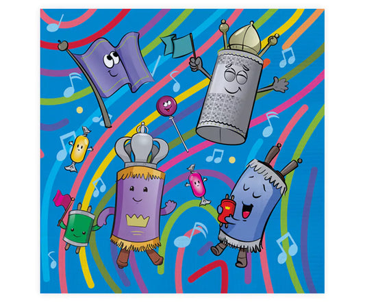 Simchas Torah Themed 3-Ply Napkins – Pack of 20