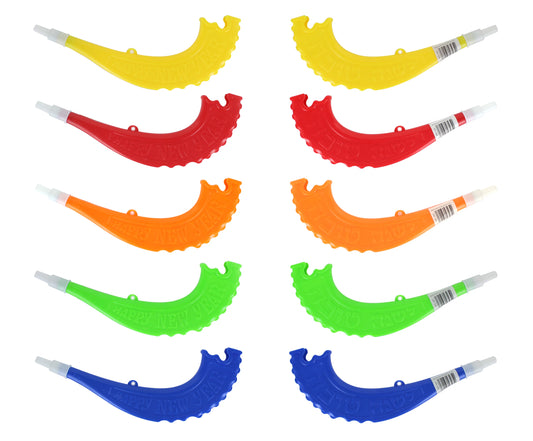 Assorted Multi-Color Plastic Toy Shofars - Box of 25 - Jewish Depot