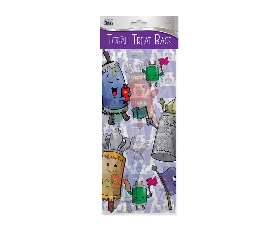 20 Cellophane Treat Bags & Ties - Pack