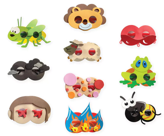 10 Plagues Foam Glasses Set – Fun & Educational Passover Activity - Jewish Depot