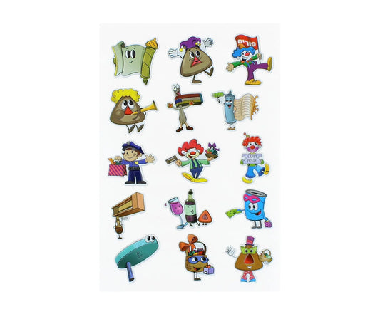 Purim Puffy Stickers – Fun and Festive Stickers for Purim Celebrations - Jewish Depot