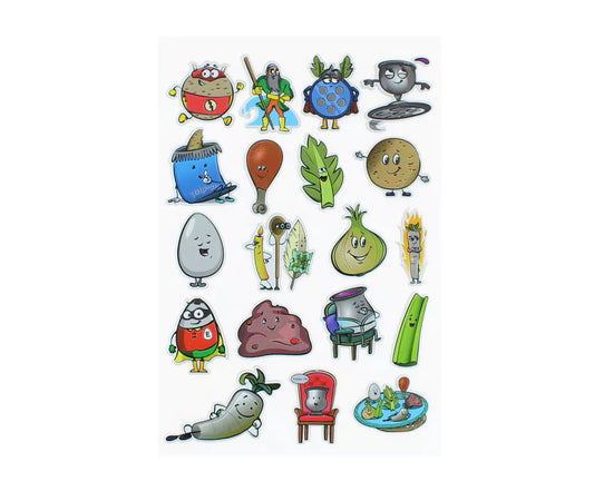 Colorful Puffy Passover Stickers – Fun Decorative Stickers for Kids