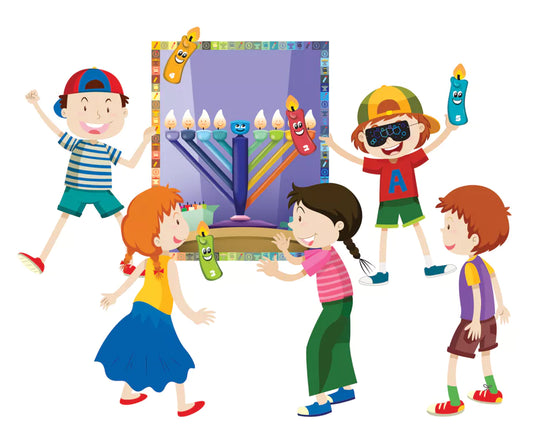 Pin the Shamash on the Menorah – A Fun Chanukah Party Game