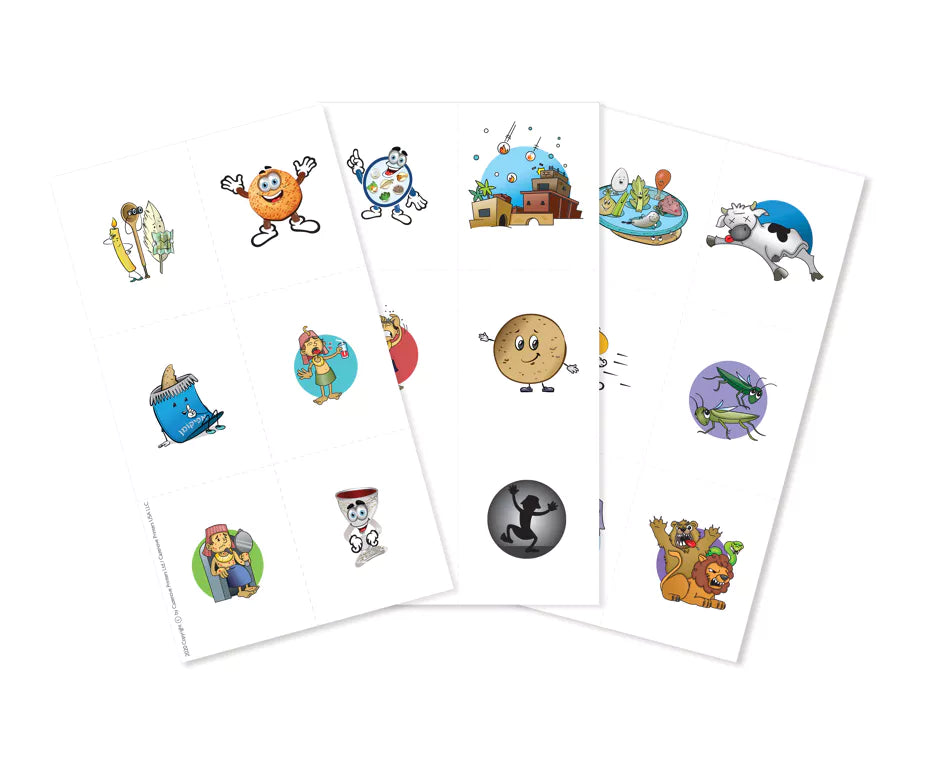 Passover Themed Temporary Tattoos – Fun Tattoos for Kids (18 Designs)