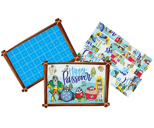 Passover Sticker Art Puzzle – Educational Number Matching Activity for Kids - Jewish Depot