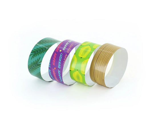 Sukkot Themed Paper Chains - 80 Pieces