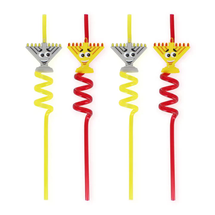 Menorah Straws (4 Pack) - Jewish Depot