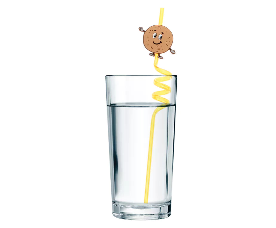Passover Themed Wiggly Straws – Pack of 4 Colored Straws