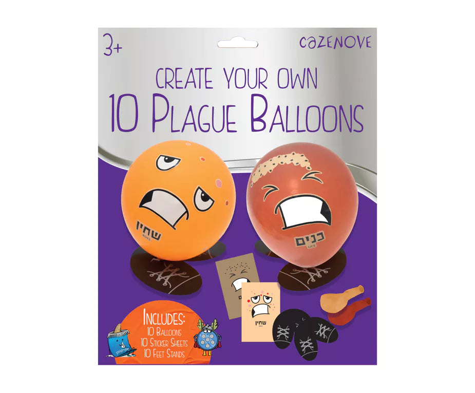 Create Your Own 10 Plagues Balloons – Fun & Interactive Seder Activity - Jewish Depot