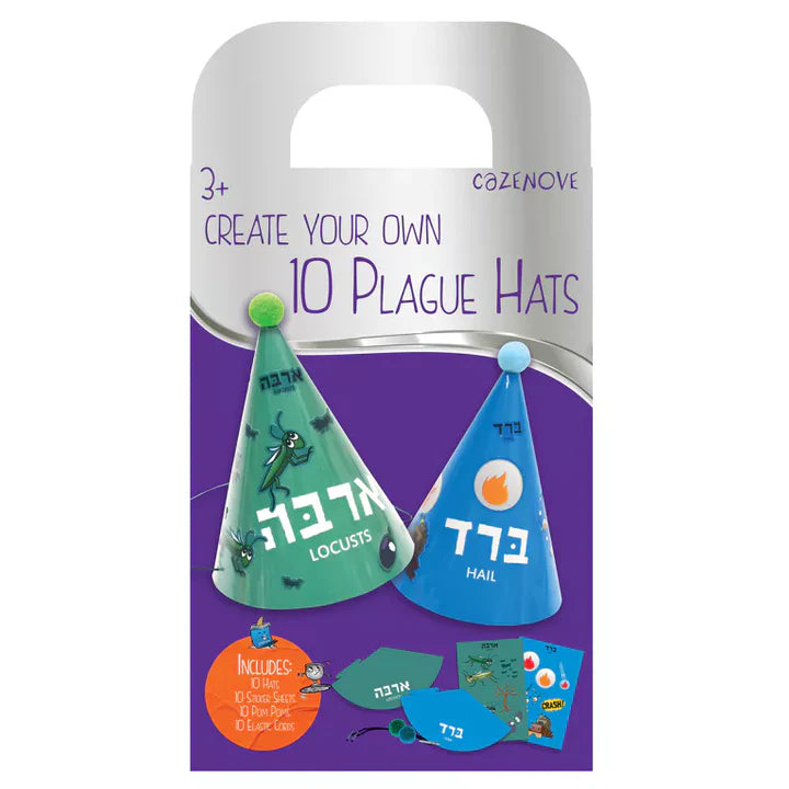 10 Plagues Hats - Jewish Depot