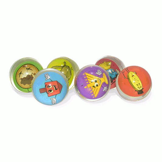 Chanukah-Themed Bouncy Balls – 6 Pack