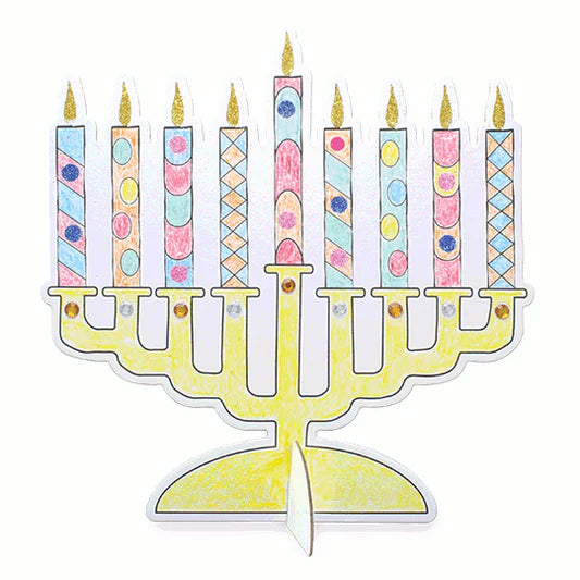 Create your Own Cardboard Menorah Craft - Jewish Depot