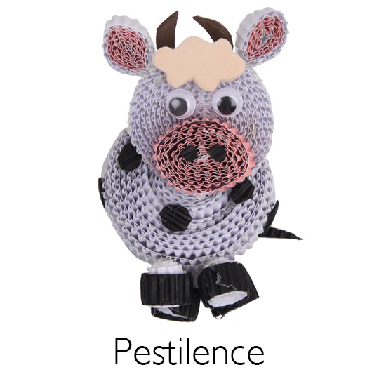 Corrugated Paper 10 Plagues Craft Kit - Jewish Depot