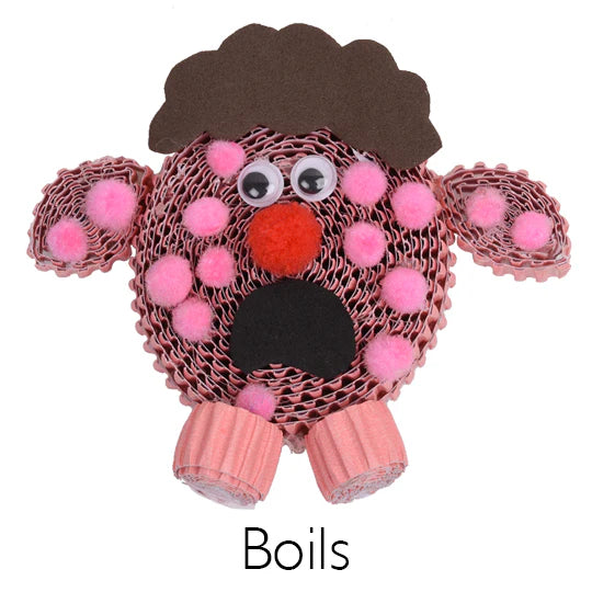 Corrugated Paper 10 Plagues Craft Kit - Jewish Depot