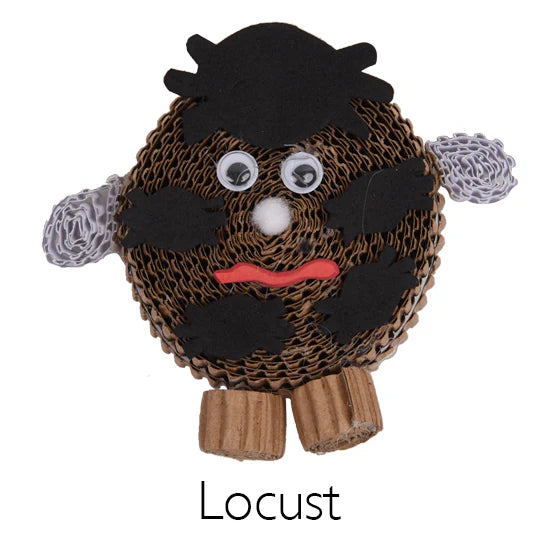 Corrugated Paper 10 Plagues Craft Kit - Jewish Depot