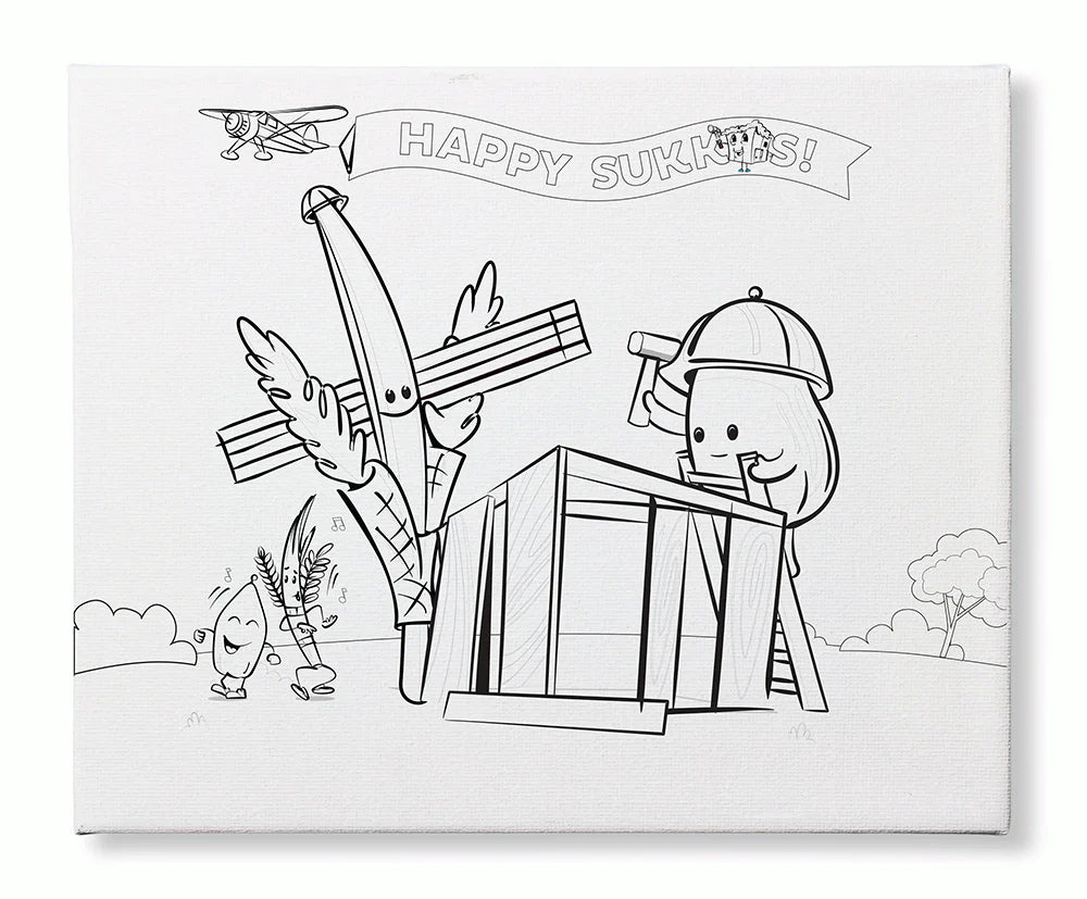 Sukkot Canvas Painting Kit for Kids