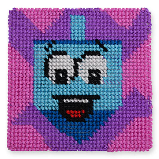 Chanukah Dreidel Cross Stitch - Jewish Depot